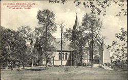 Houghton Memorial Chapel, Wellesley College Massachusetts Postcard Postcard