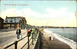 Winthrop Beach And Boulevard Postcard