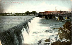 The Dam Lawrence, MA Postcard Postcard