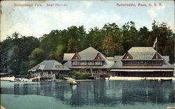 Norumbega Park Boat Houses Auburndale, MA Postcard Postcard