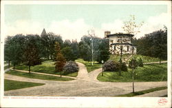 Observatory And Green, Amherst College Massachusetts Postcard Postcard