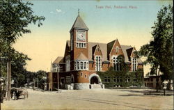 Town Hall Amherst, MA Postcard Postcard