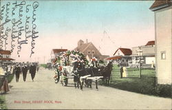 Main Street Brant Rock, MA Postcard Postcard