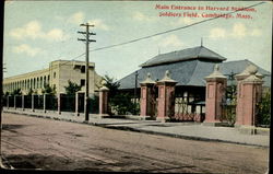 Main Entrance To Harvard Stadium, Soldiers Field Cambridge, MA Postcard Postcard