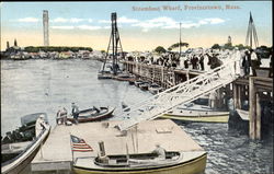 Steamboat Wharf Provincetown, MA Postcard Postcard