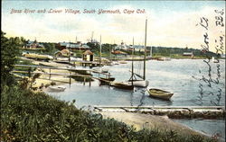 Bass River And Lower Village South Yarmouth, MA Postcard Postcard