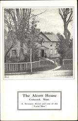 The Alcott House Concord, MA Postcard Postcard