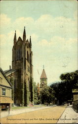 Congregational Church And Post Office, Centre Street Postcard