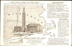 Massachusetts Springfield, MA Postcard Postcard