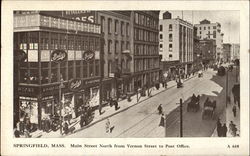 Main Street North From Vernon Street Postcard