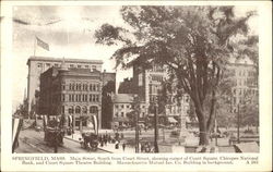 Main Street Springfield, MA Postcard Postcard