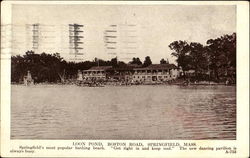 Loon Pond, Boston Road Springfield, MA Postcard Postcard