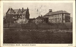 Springfield Hospital Massachusetts Postcard Postcard