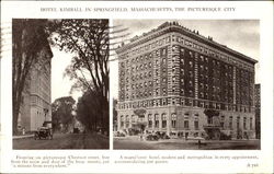 Hotel Kimball In Springfield Massachusetts Postcard Postcard