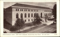 New City Library, Merrick Park State Street Postcard