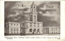 Hampden County Court House Springfield, MA Postcard Postcard