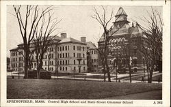 Central High School, State Street Postcard