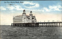 The Pier Revere Beach, MA Postcard Postcard