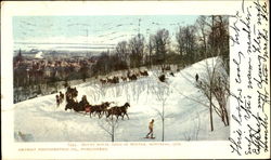 Mount Royal Road In Winter Montreal, PQ Canada Quebec Postcard Postcard