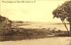 View Looking Over Three Mile Harbor Postcard