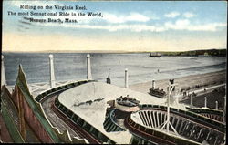 Riding On The Virginia Reel Revere Beach, MA Postcard Postcard