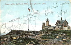 Eastern Point Light And Mother Inn Postcard