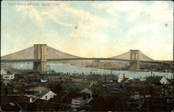 East River Bridge Postcard