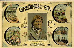 Greetings From The City Of The Four C's Sheboygan, WI Postcard Postcard