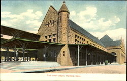 The Union Depot Hartford, CT Postcard Postcard