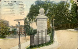 Charter Oak Monument Hartford, CT Postcard Postcard