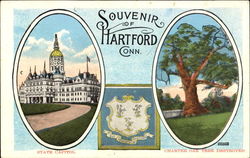 Souvenir Of Hartford Postcard