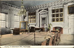 Interior Of Independence Hall Philadelphia, PA Postcard Postcard