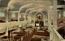 Interior Old Trinity Church Newport, RI Postcard Postcard