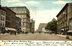 View Of Main Street Hartford, CT Postcard Postcard