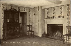 West Room, John Adams Birthplace Postcard