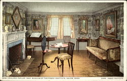 New England Parlor, Museum of the Essex Institute Salem, MA Postcard Postcard