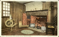 The Kitchen Paul Revere House Boston, MA Postcard Postcard