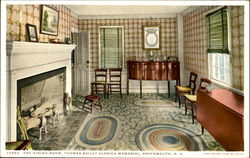 The Dining Room, Thomas Bailey Aldrich Memorial Portsmouth, NH Postcard Postcard