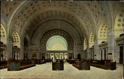 New Union Station Waiting Room Postcard