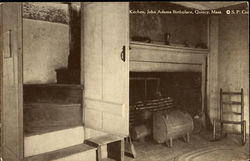 Kitchen John Adams Birthplace Quincy, MA Postcard Postcard