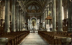 Interior Of Basilica Ste. Anne de Beaupre Postcard