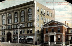 City Hall And Masonic Building Pawtucket, RI Postcard Postcard