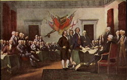 Declaration Of Independence Postcard