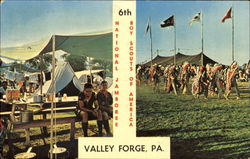 6th National Jamboree Valley Forge, PA Postcard Postcard