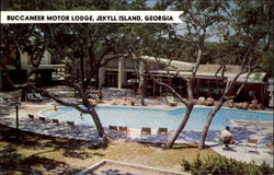 Buccaneer Motor Lodge Postcard