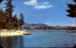 Municipal Bathing Beach Postcard