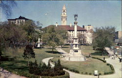 Soldiers Monument Worcester, MA Postcard Postcard