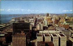 Seattle Skyline Washington Postcard Postcard