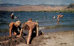 Sand Architects At Lake Osoyoos Scenic, WA Postcard Postcard