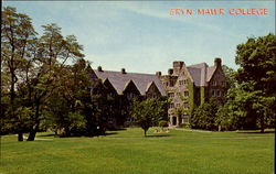 Radnor Hall, Bryn Mawr College Pennsylvania Postcard Postcard